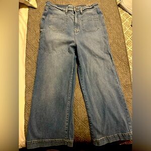 Kensie wide leg cropped jeans